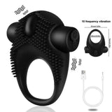 10 Frequency Vibrator Cock Ring for Men!