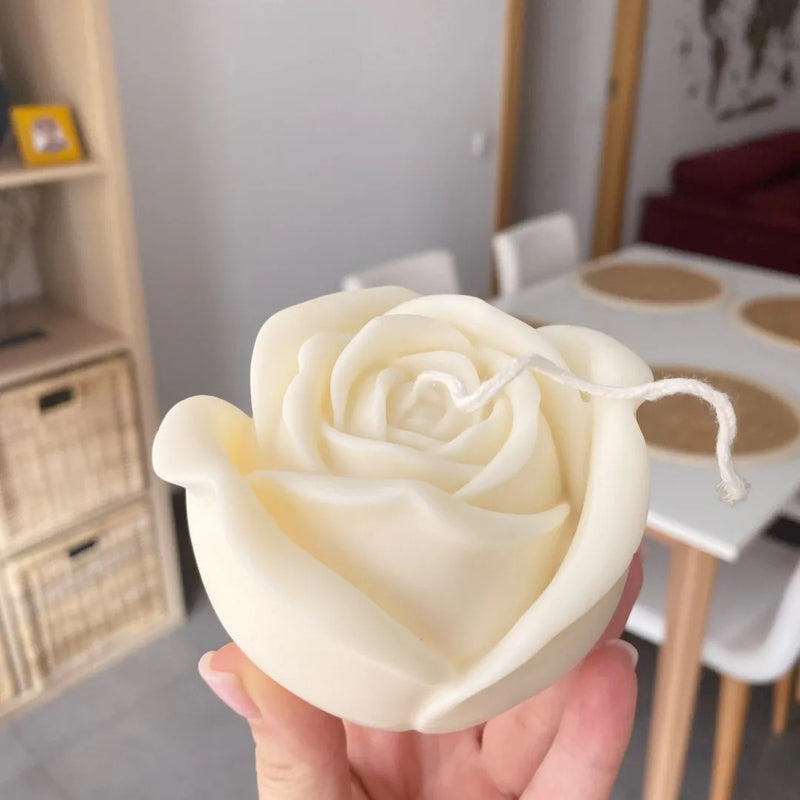 3D Large Rose Candle Silicone Mold