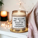 Funny Engagement Gift Candle