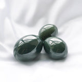 Genuine Nephrite Jade Eggs 3-piece Set